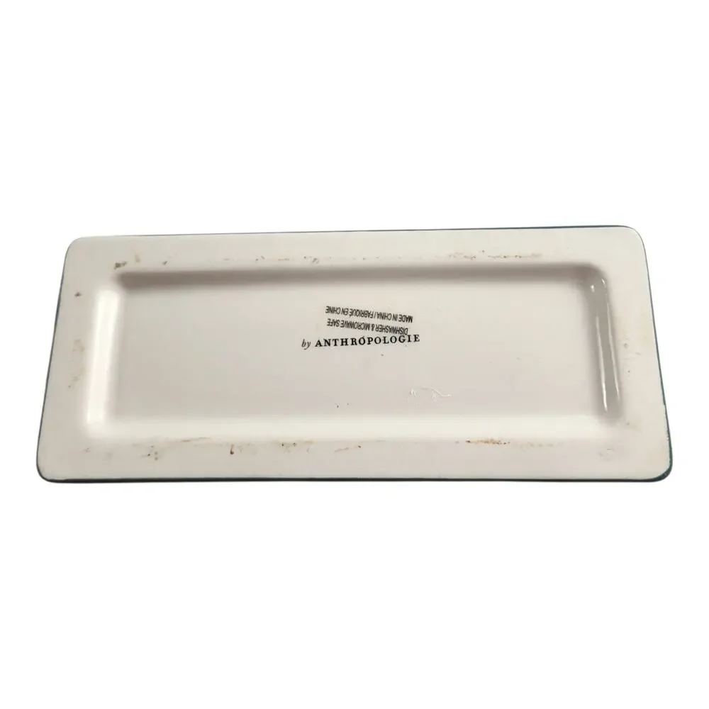 Anthropologie Holly & Pear Covered Butter Dish Glazed Stoneware